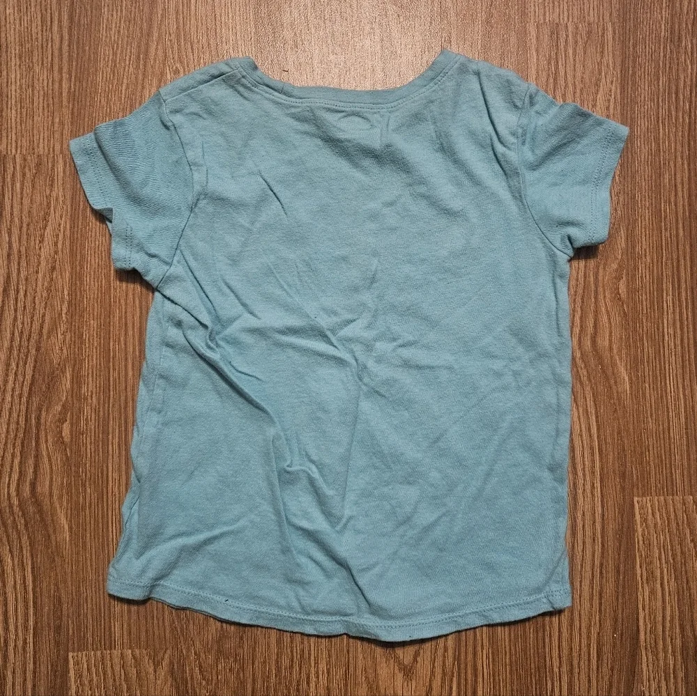 Old Navy Teal and Gold Kids Tee